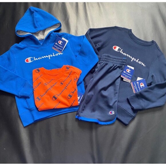 NWT Champion Hoodie &Activewear Bundle Boys Size